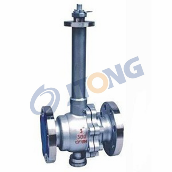 Low temperature flange ball valve DQ41F