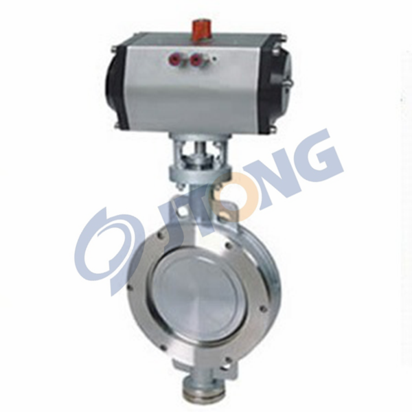 Pneumatic clamp type hard seal butterfly valve D673H